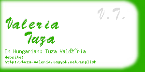 valeria tuza business card